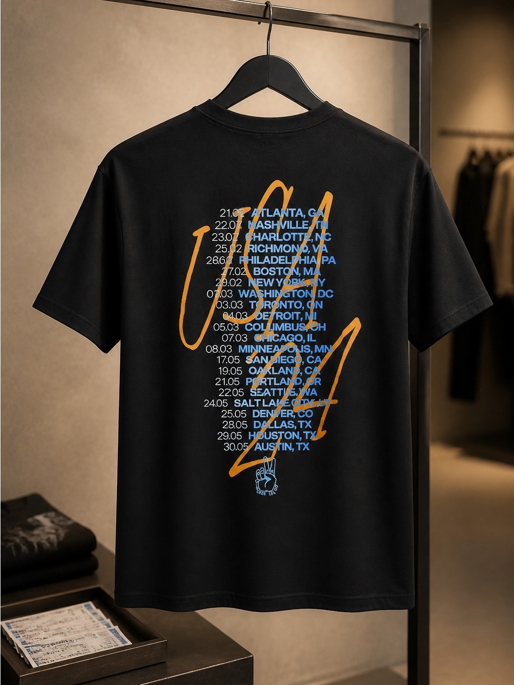 NWT Gildan Unisex Two Doors Cinema Club 2024 USA Tour Concert Tee Shirt - Size M